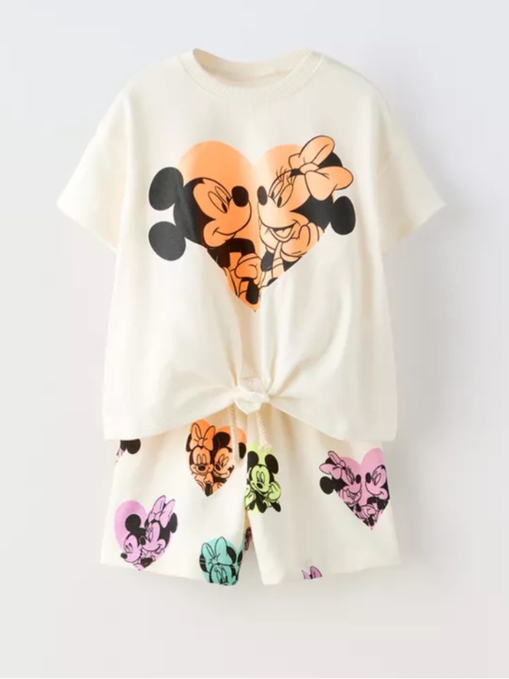 Zara Disney Mickey & Minnie Mouse Short Set Size 6 Years